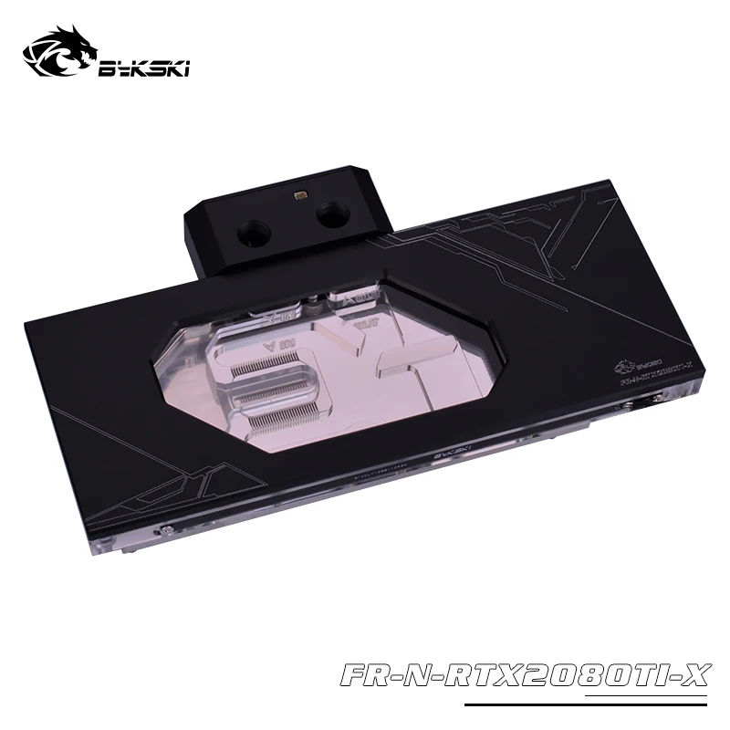 Bykski водный блок для NVIDIA 2080 2080TI VGA GPU кулер с дисплеем температуры FR N RTX2080TI X