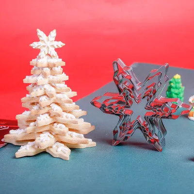 JO LIFE 1 Набор Рождественская елка формы для выпечки торта Снежинка из нержавеющей