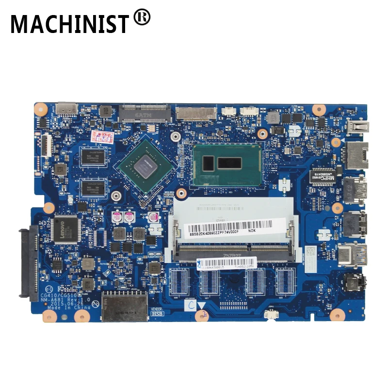 Оригинал для Lenovo IdeaPad 100 15IBD материнская плата ноутбука MB 3825U GT920/1 GB CG410/CG510 NM A681 100%