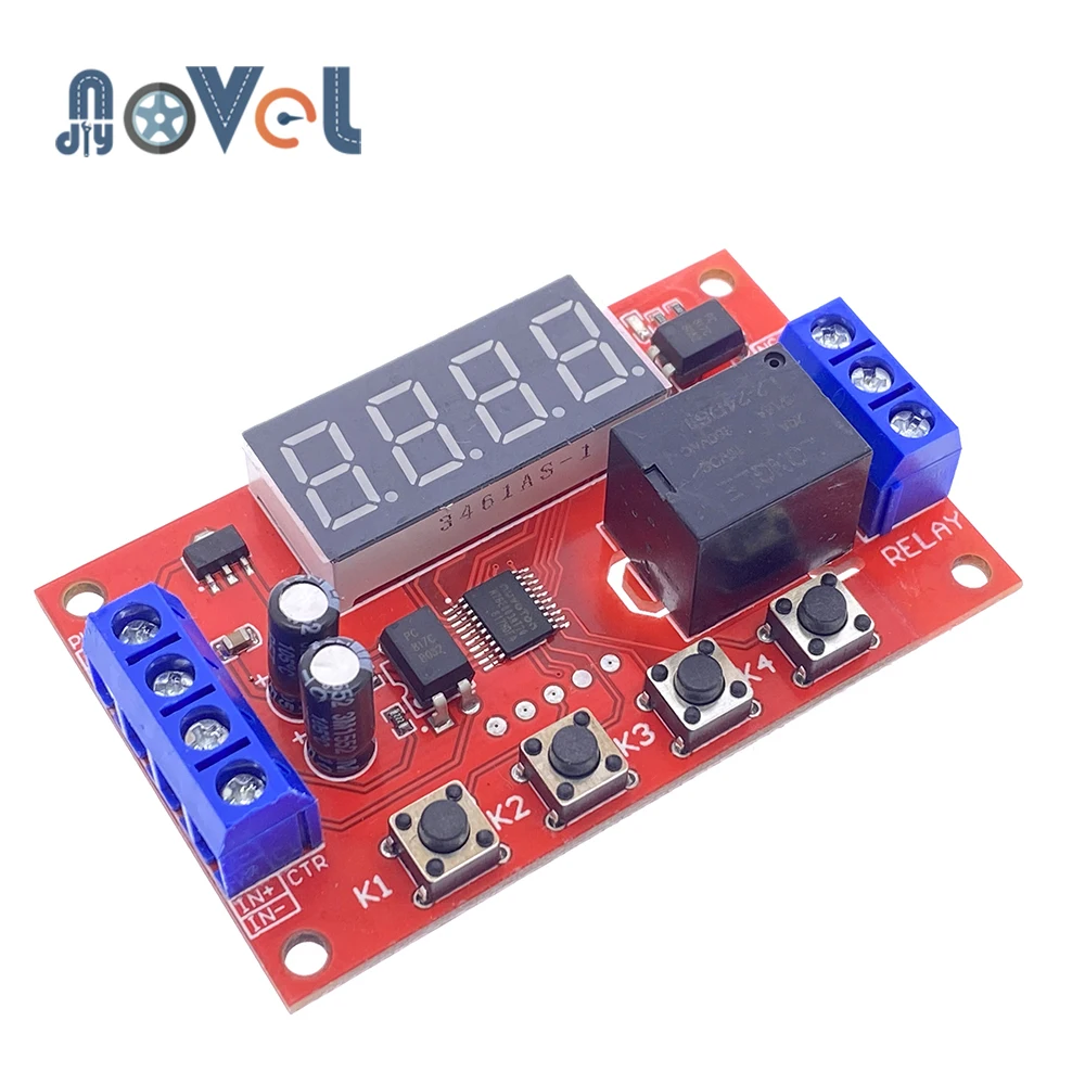 DC 5V 12V 24V 10A Регулируемый Модуль времени светодиодный цифровой реле таймера