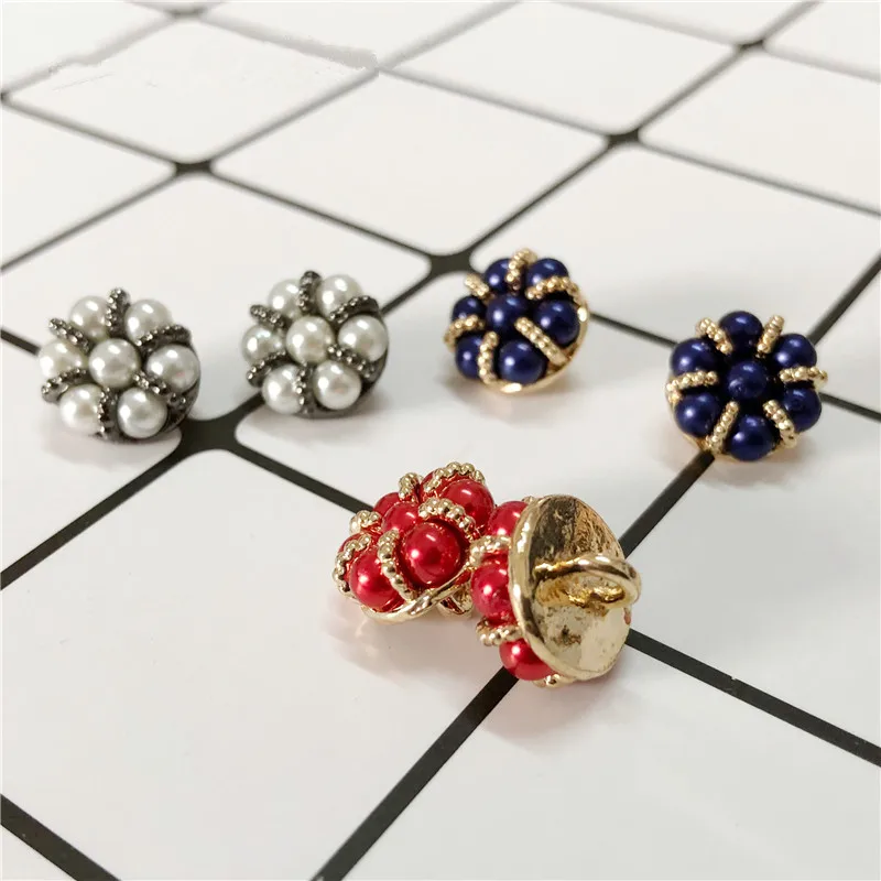 2 шт 25 мм со снежинками и большими кнопками с искусственным жемчугом декоративные