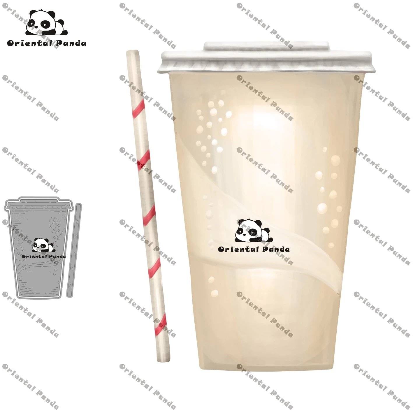 

New Dies 2020 In the Garden Lily Metal Milkshake Dies diy Dies photo album cutting dies Scrapbooking Stencil Die new 2021 Food