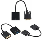 Адаптер видеопреобразователя DVI папа-VGA мама DVI 24 + 1 15 контактов DVI-D в VGA кабель адаптера 1080P