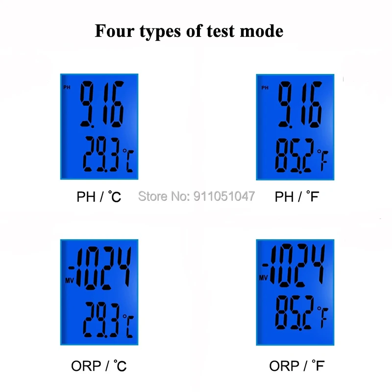 Цифровой 3 в 1 PH ORP Температура метр ручка Тип ОВП анализатор бассейн Аквариум пить