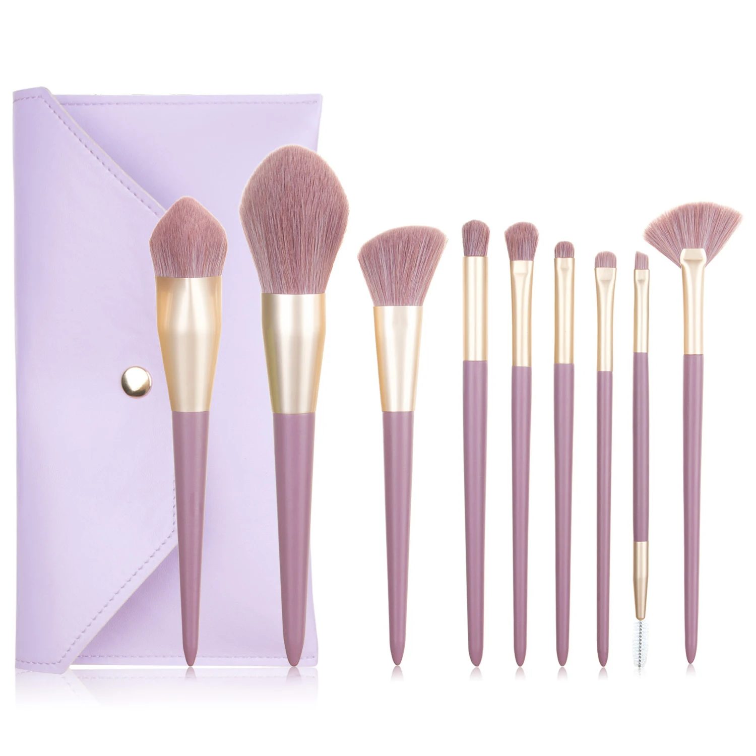 

Новинка 2021, 9 шт., набор кистей для макияжа в виде фиолетового сладкого картофеля, кисть для пудры, основы, кисть для теней, Кисть для макияжа, ...