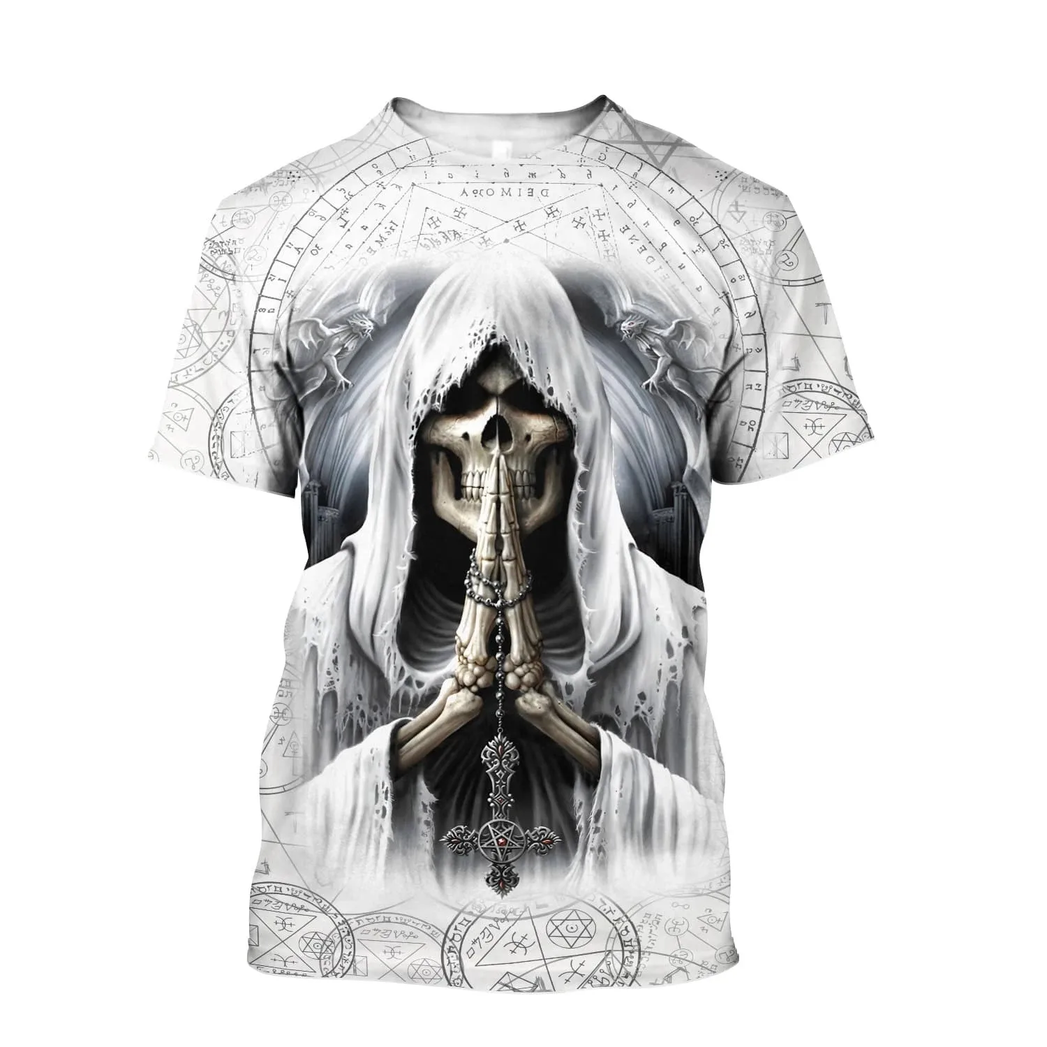 

Футболка унисекс с 3D-принтом черепа, Викинга, Иисуса, для мужчин и женщин