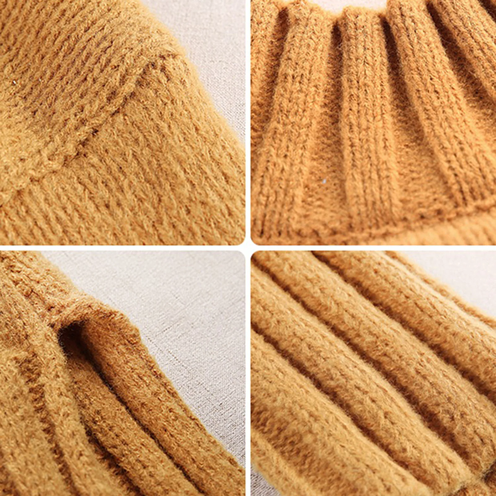 

Casual Oversize Sweater Women Autumn Winter Long Sleeve Turtleneck Split Hem Knitted Pullover Sweater