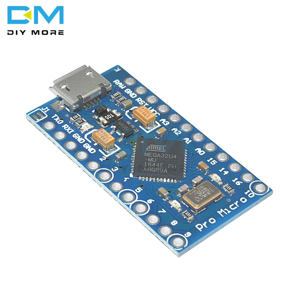 Pro Micro ATmega32U4 5V 16 МГц заменить ATmega328 для Arduino Pro Mini с 2 Row штыревые для Leonardo Mini Usb Интерфейс