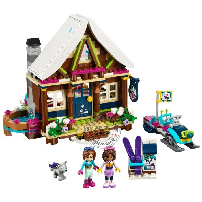 Girls toys Snow Resort Chalet Ski Lift Building Brick Toys DIY Education Xmas Gift | Игрушки и хобби