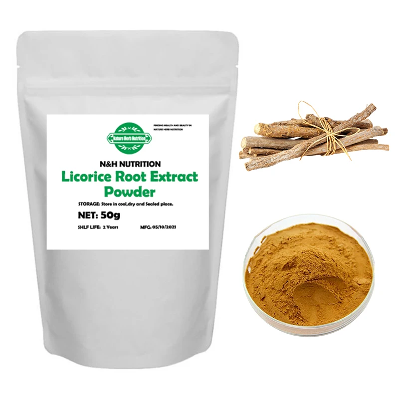 

Pure Nature Organic Licorice Root Extract Powder Fruiterco Glycyrrhiza Glabra Root Whitening Anti-aging Skin Care Raw Material