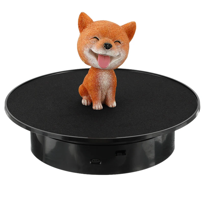 20cm Electric Rotating Jewelry Display Stand Motorized Rotary Turntable Modeldisplay Stand Base USB/Battery Powered