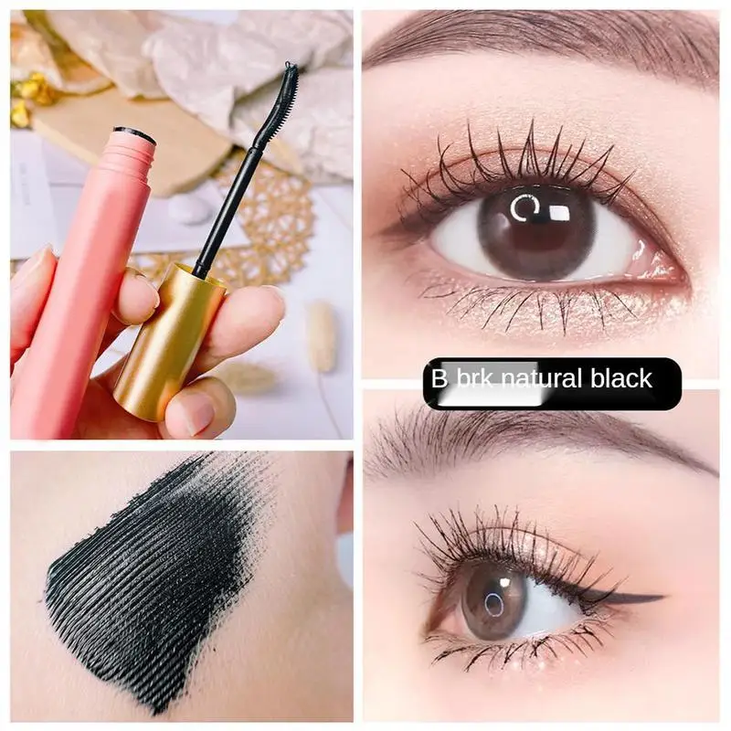 Тушь для ресниц черно-коричневая водостойкая не размазывающая удлиняющая тушь