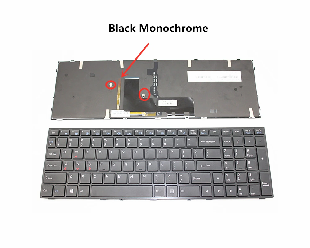 Новая монохромная клавиатура с RGB-подсветкой для ноутбука Hasee Z6 Z7 Z7M Z8 G6 G7 G8 Clevo P650