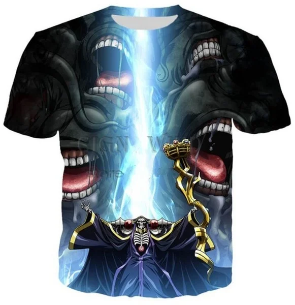 

Новые модные 3D футболки с рисунком персонаж аниме Overlord III для мужчин/женщин A03