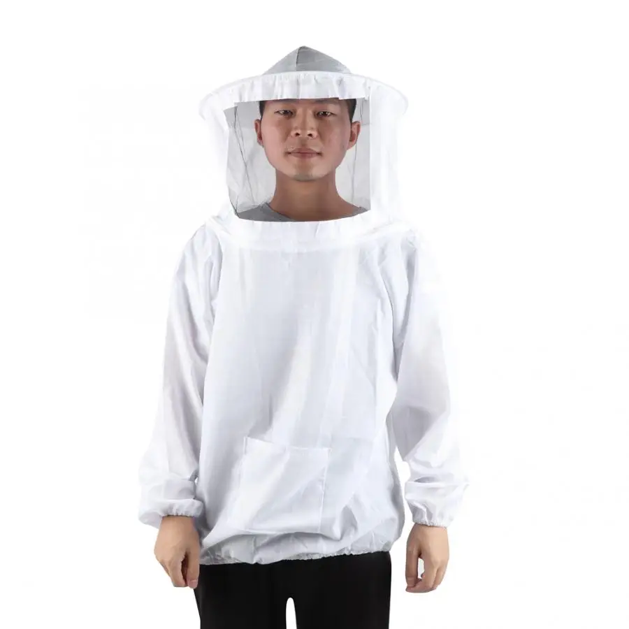 4Pcs/Set Beekeeper Equipment Tool Kit Beekeeping Jacket Suit Brush Bee Frame Clip Gloves Safety Clothing | Дом и сад