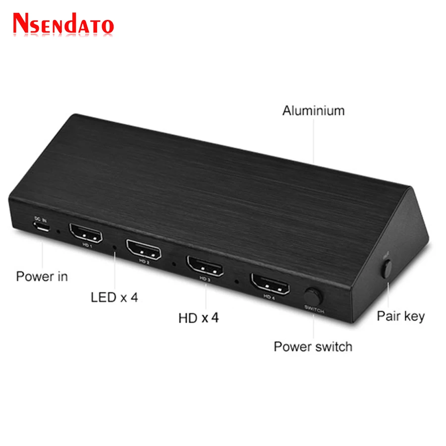 Measy W2H H302 беспроводной HD удлинитель передачи 1 в 4 Выход Wifi Видео Аудио Дисплей