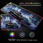 Игровой компьютерный коврик для мыши World of Tanks RGB, большой Настольный коврик для мыши для геймеров, светодиодный коврик для мыши с подсветкой клавиатуры, коврик для мыши 40x9030x80 см