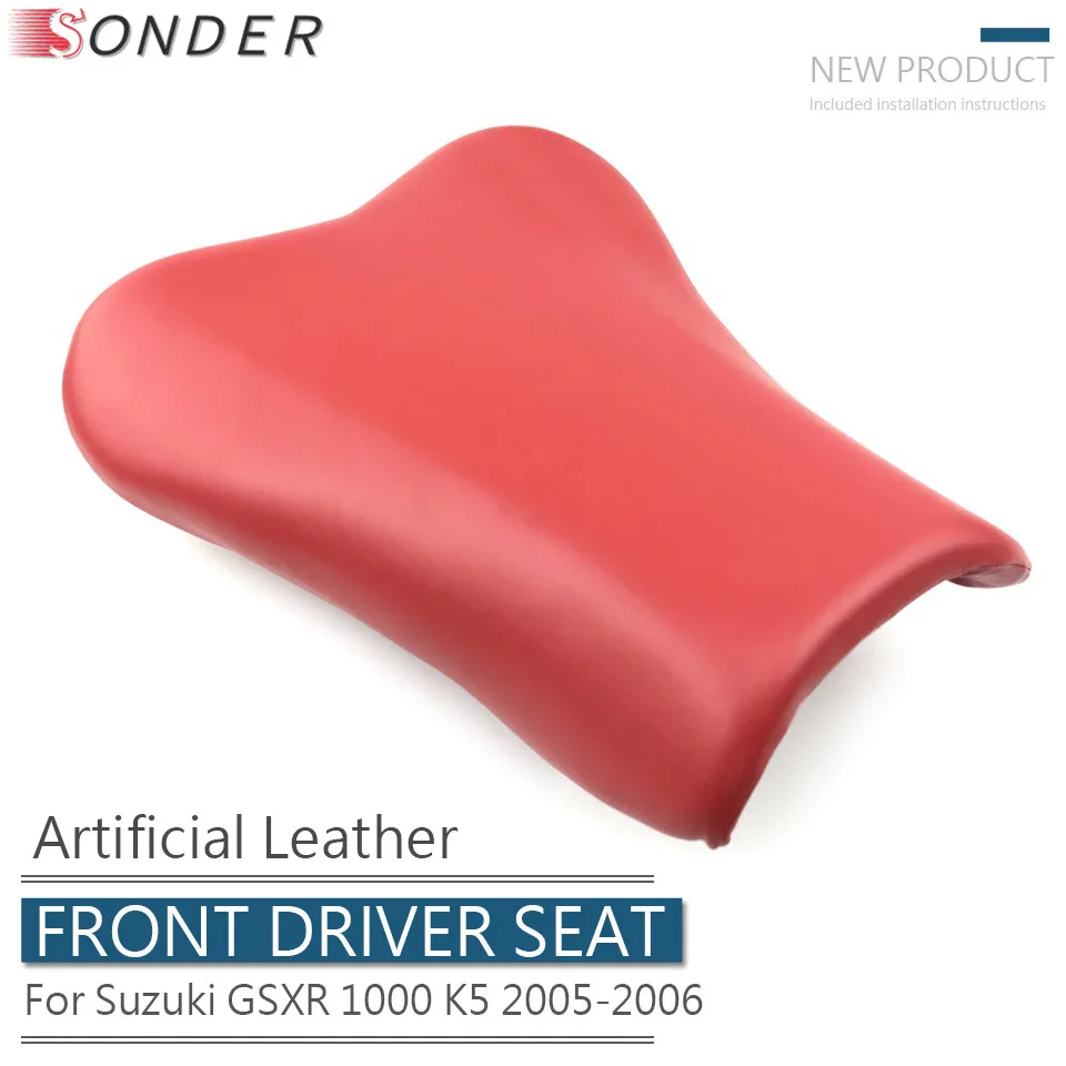 Черный и красный чехол для переднего сиденья водителя аксессуары подушек SUZUKI GSX R