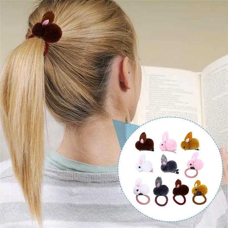 10 шт. пасхальные яйца повязка на голову плюшевые заколка для волос в виде кролика