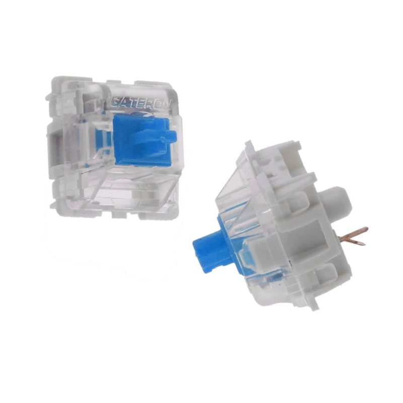 

10Pcs Gateron SMD Blue Switches Mechanical Keyboard 3pin Gateron MX fit GH60 35EA