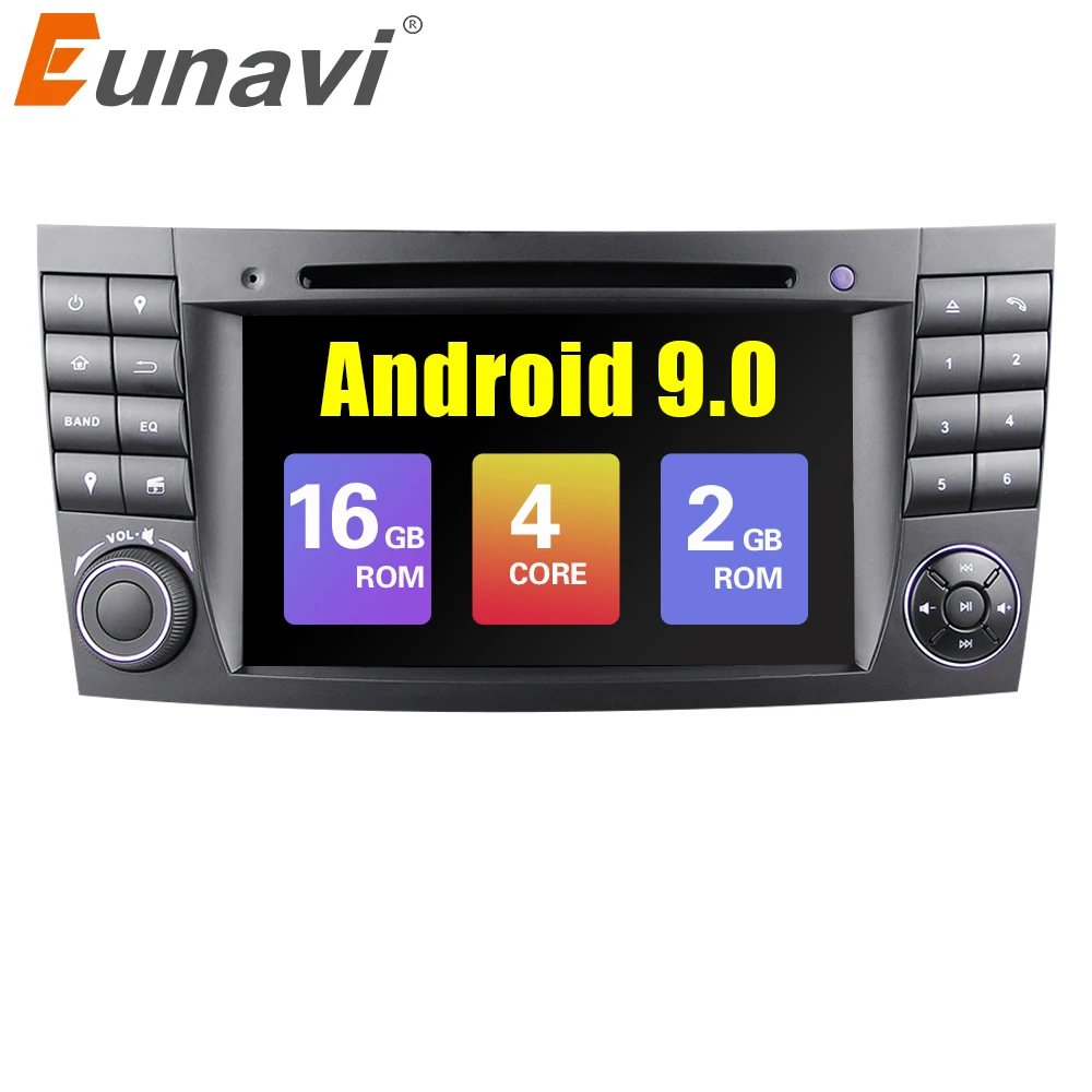 Eunavi Android 9 0 Автомобильный GPS для Mercedes W211 W219 W463 CLS350 CLS500 CLS55 E200 E220 E240 E270 E280 без dvd-плеера