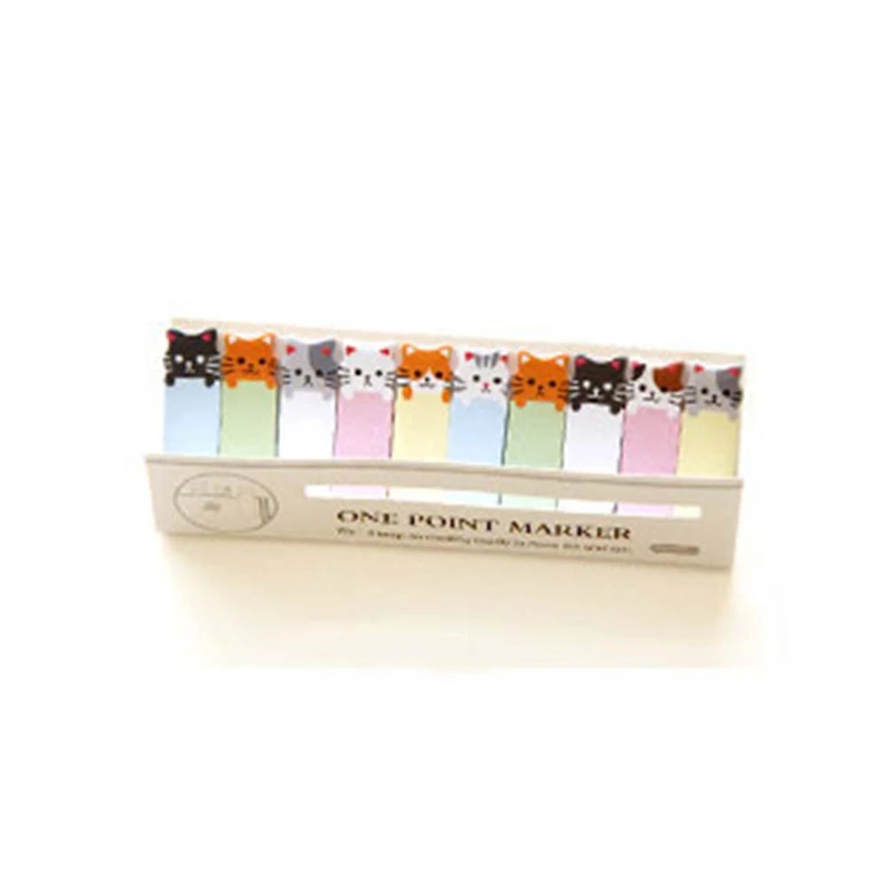 

Mini Notebooks Diary Adhesive Stickers Cat Pattern Sticker Memo Hot