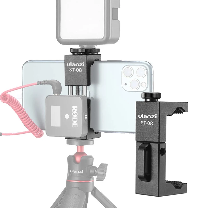 Ulanzi ST-08 Phone Tripod Mount Rode Wireless Go Holder Vlog Video Record | Электроника