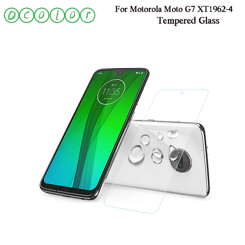 Ocolor для Motorola Moto G7 XT1962-4 закаленное стекло 9H Переднее защитное протектор экрана |