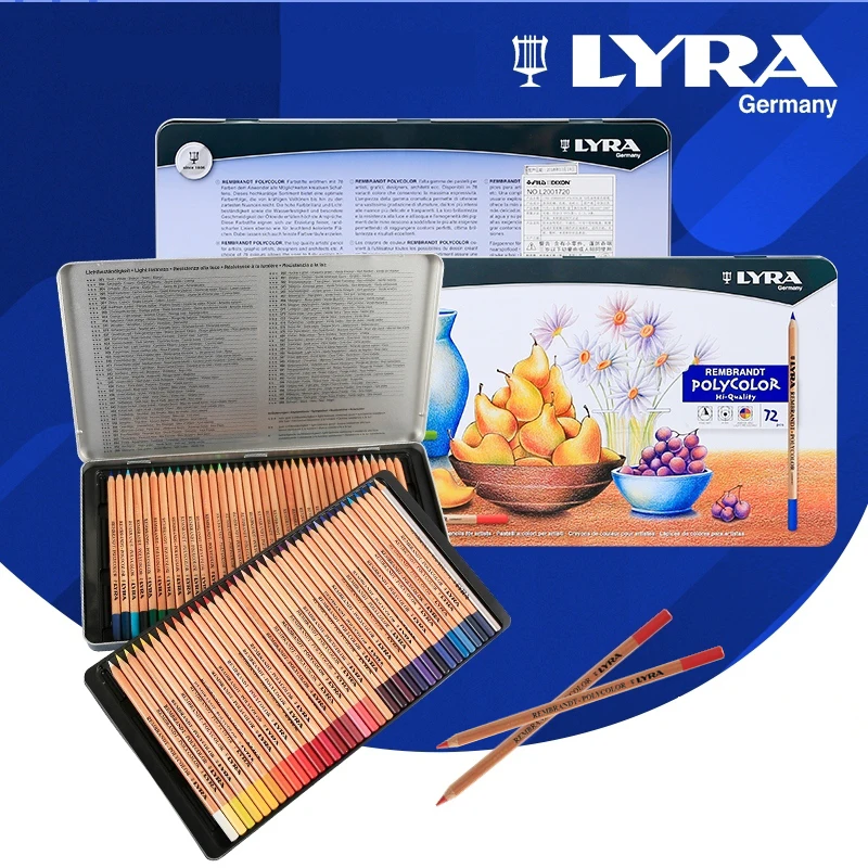 S Metal Box Rembrandt Polycolor Drawing Pencil Set Art Supplies For Painting