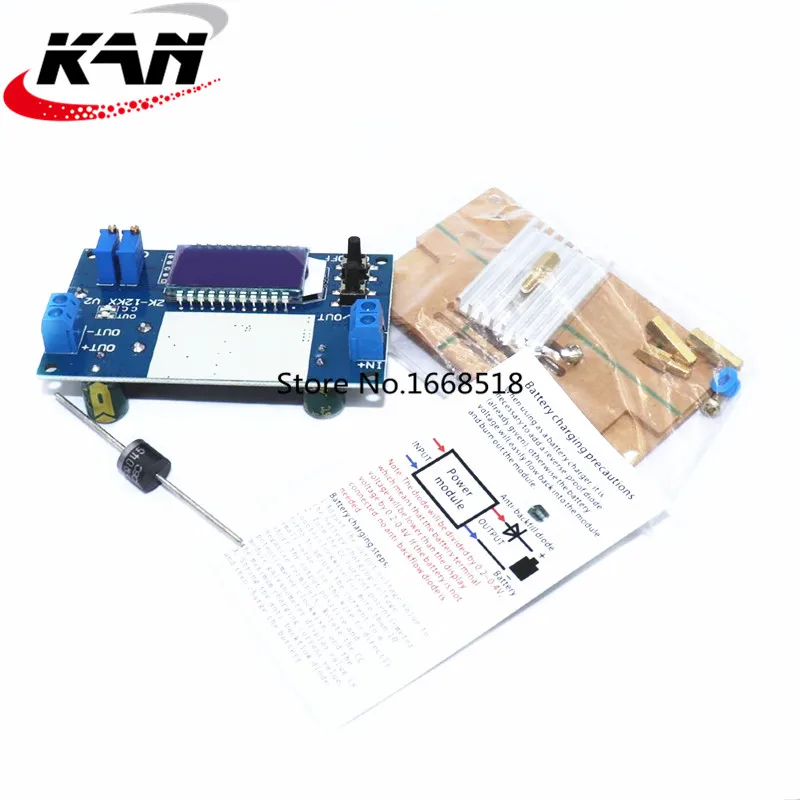 Регулируемый понижающий модуль питания 12A постоянное напряжение яркость