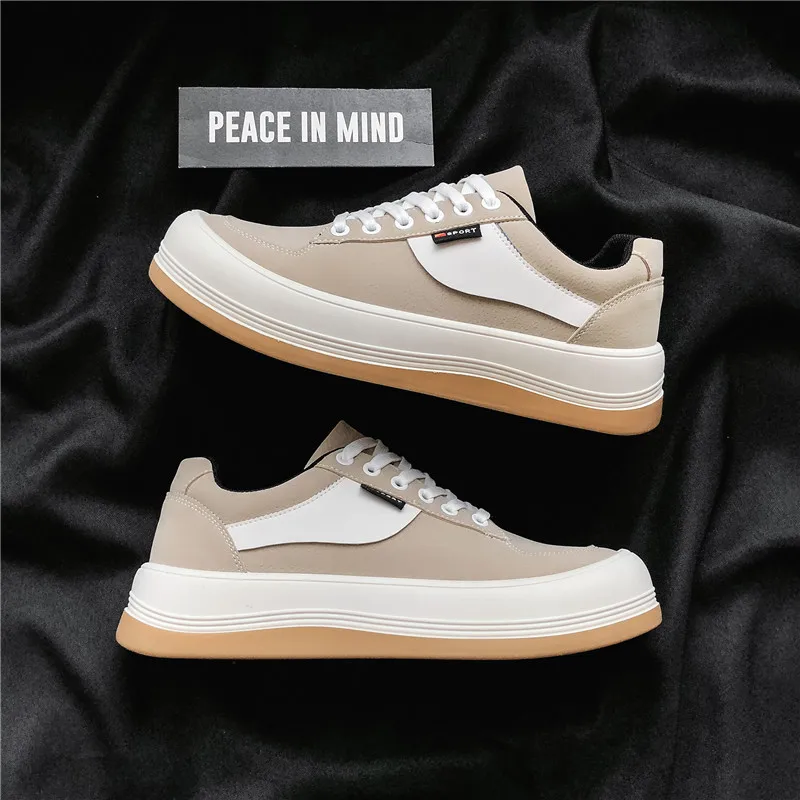 

2021 Fashion Sneakers Men Canvas Shoes High Top Vulcanized Shoes Male Brand Flats Leisure Footwear Fashion Black White Sneakers