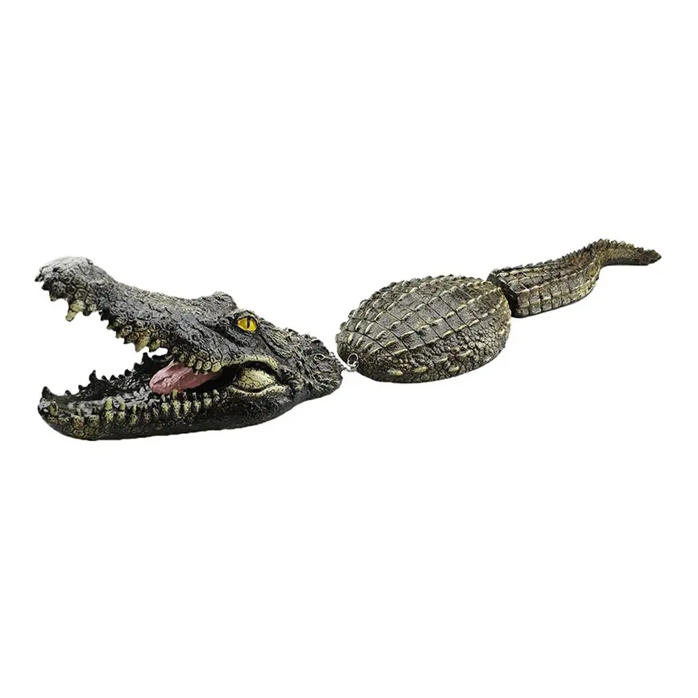 

Floating Crocodile Pond Decoration Garden Park Pond Waterfowl Terrorizer Art Deco Simulated Crocodile Model