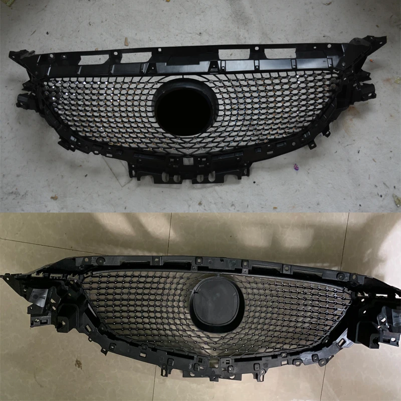 Решетка радиатора с алмазной звездой из АБС-пластика для Mazda 6 Atenza GJ GL 2017 2018 2019