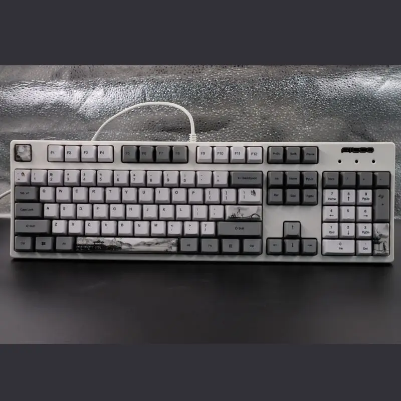 

113 Key Ink Landscape Keycap OEM PBT 5-Surfaces Dye Mechanical Keyboard Keycap
