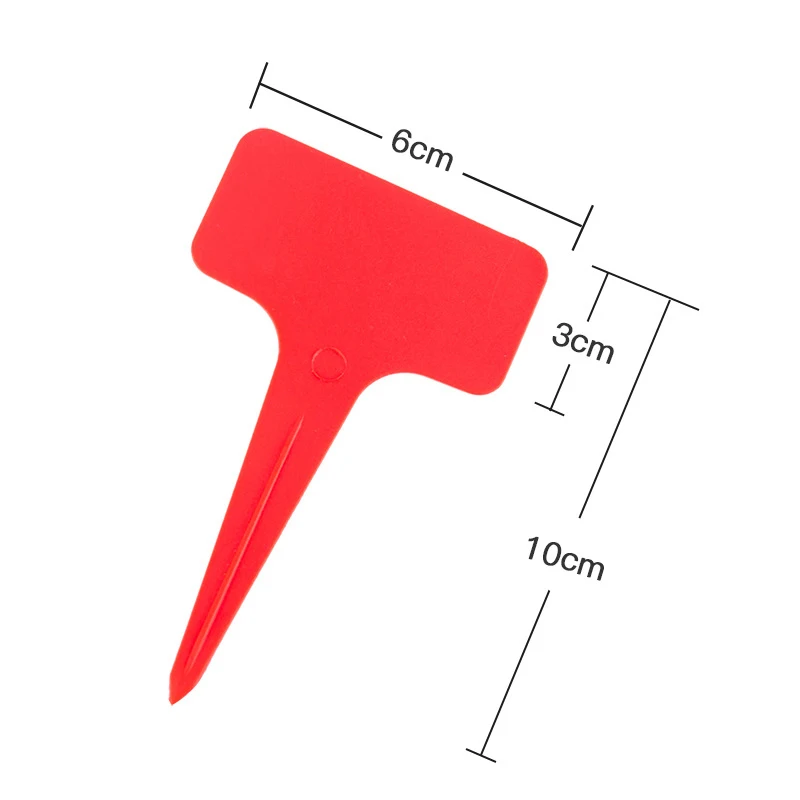 

50pcs Plant Tags T Type Plant Markers Colorful Waterproof Label Nursery Garden Labels for Plant Pot Vegetable Seedling Tray