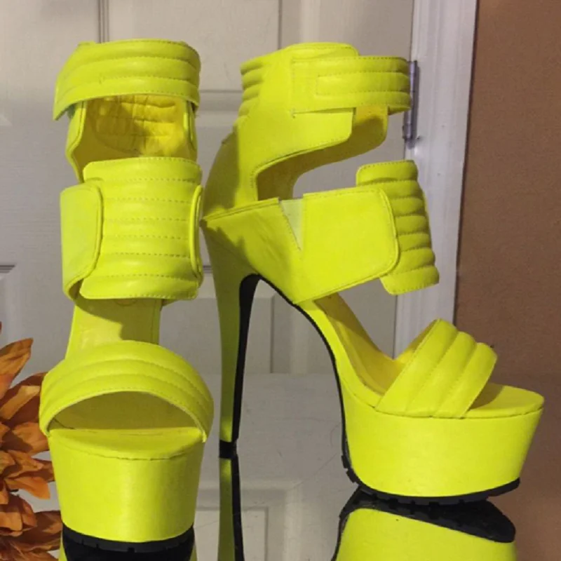 Женские босоножки Fushia на высоком каблуке пикантные туфли с открытым носком