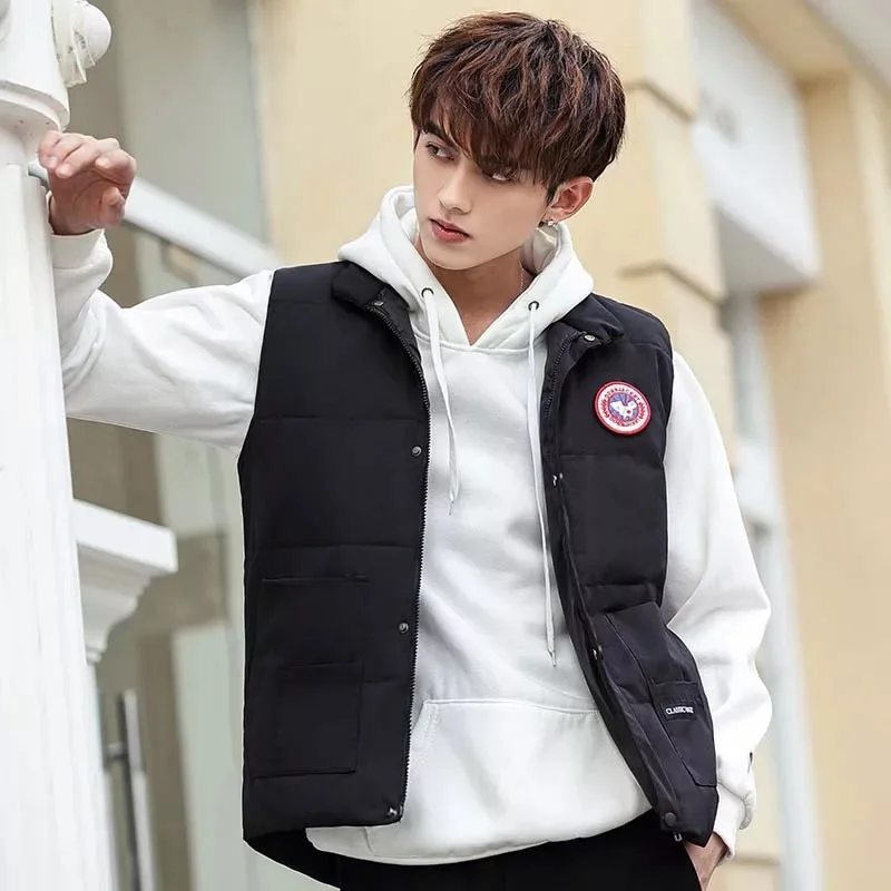 

Men Jacket Winter Women's vest For Down Cotton Sleeveless Jacket Waistcoat Man Big Size Warm Mens Coat Couples Clothes