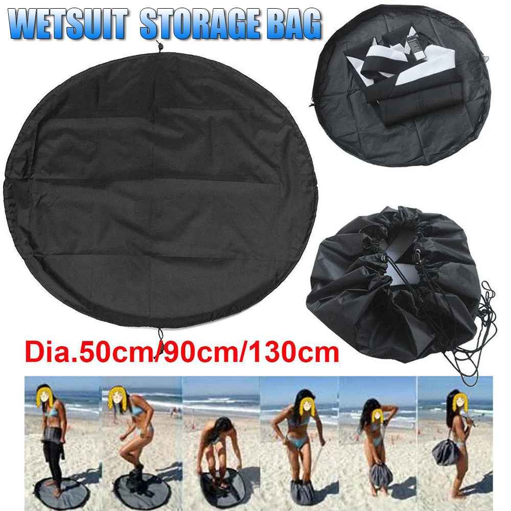 

Wetsuit Storage Bag Waterproof Protection Dustproof Beach Surfing Swimsuit With Drawstring Storage Bag Portable Foldable 3 Size