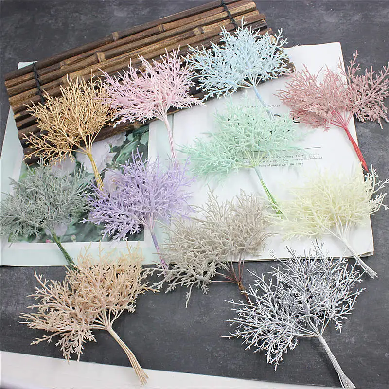 10 пьезы растений искусственно баратас хохас де Navidad jarrones para Decoracion del hogar Accesorios nupciales de la boda de