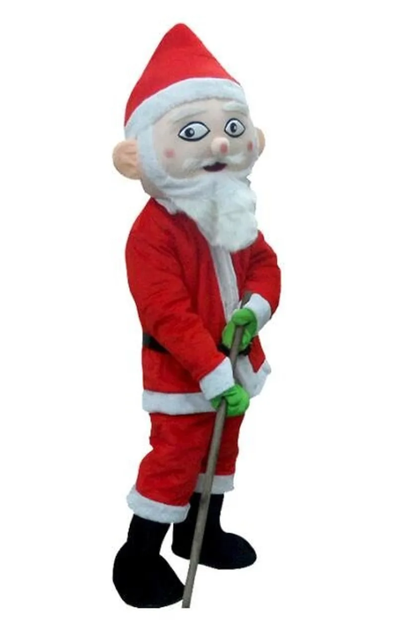 

Santa Claus Mascot Coutume Cartoon Fancy Dress Halloween Party Christmas Performance Props
