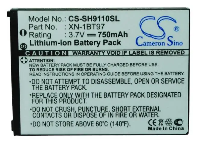 

cameron sino 750mah battery for SHARP 61SHUAA SH6220C SH6228C SH6230C SH6310 SH6320C SH7110C SH7118C SH7120c SH801UC SH802UC