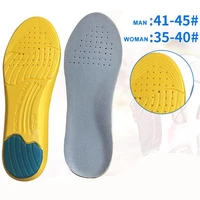 memory foam sport insoles sweat absorption pads running sport shoe inserts breathable insoles foot care men women size 35 45 hd1