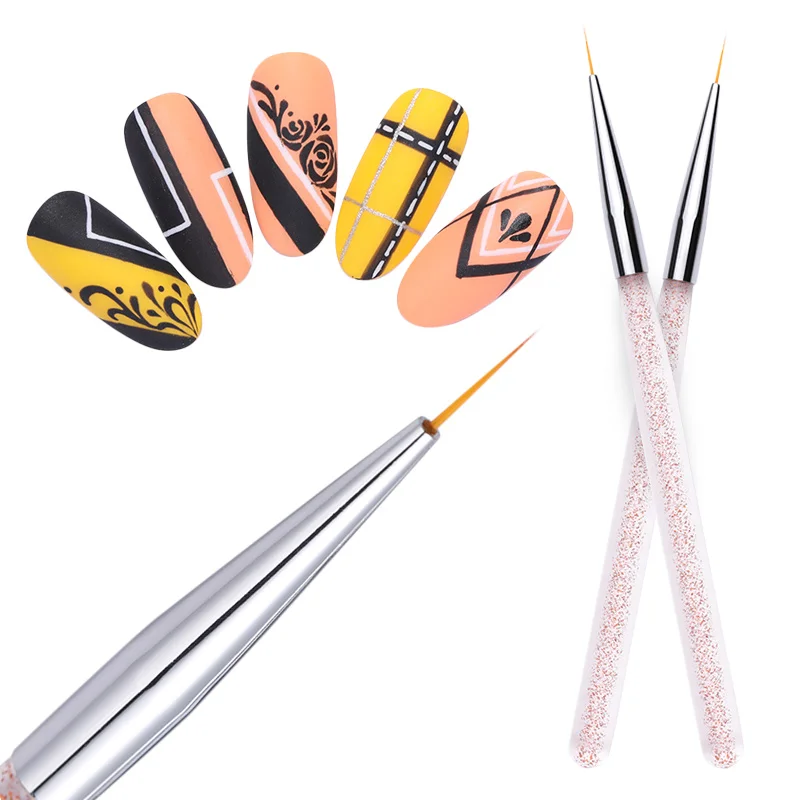 BORN PRETTY кисть для дизайна ногтей УФ гель лака рисования цветов Ручка лайнер