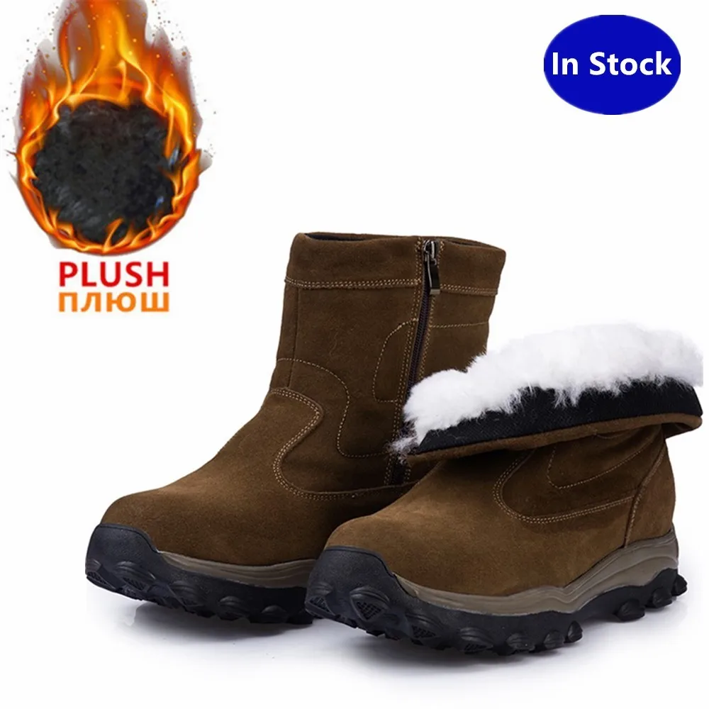

Brand In Stock Winter Autumn Super Warm Men's Snow Boots Anti-slip Outdoor Shoes Army Male Hiking Work Cycling Sneakers