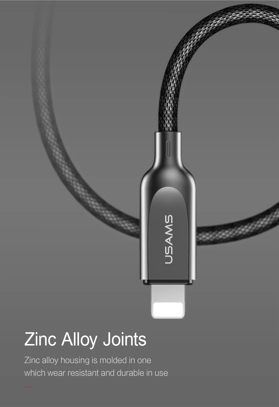 USAMS USB 18 Вт type C для освещения PD кабель для быстрой зарядки для iPhone X 8 7 6 type-C до 8-контактный кабель для синхронизации USB для iOS 8 9 10 11 шнур