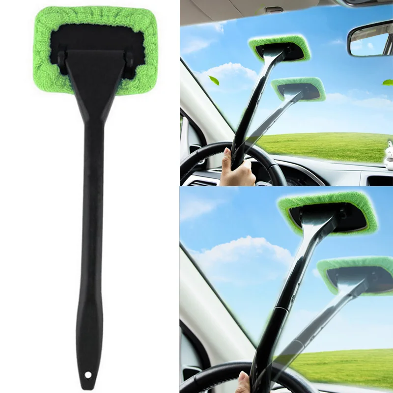 

Automobile Front Windshield Brush, Car Window Brush, Dual-Purpose Dust And Fog Mop, Car Washing Tool, Glass Cleaning Brush