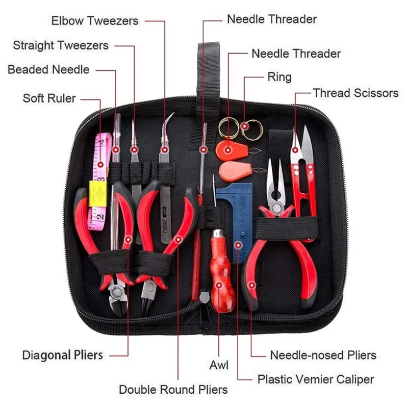 

Jewelry Making Tools with Jewelry Making Supplies Kit, Jewelry Wires and Jewelry Findings for Jewelry Repair and Beading