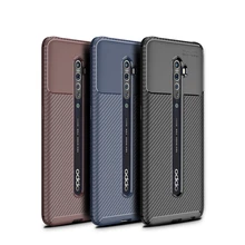For OPPO Reno 2 Case Business Style Silicone Rubber Shell TPU Back Phone Cover For OPPO Reno2 Protective Case For OPPO Reno 2