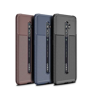 for oppo reno 2 case business style silicone rubber shell tpu back phone cover for oppo reno2 protective case for oppo reno 2 free global shipping