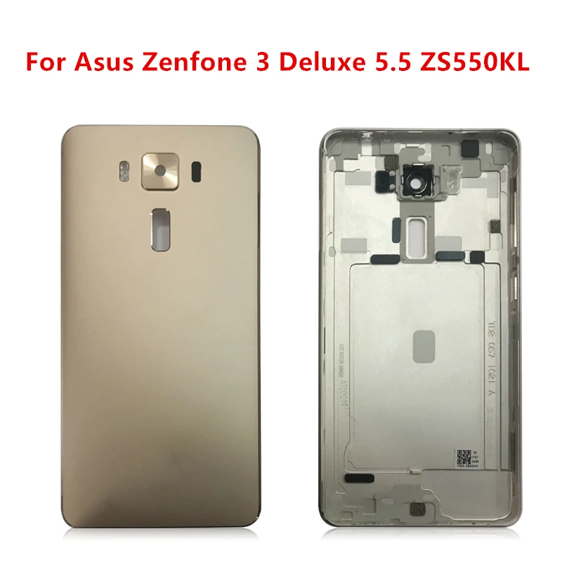 

For Zenfone 3 Deluxe 5.5 Mobile Phone Housing for Asus ZS550KL Battery Cover with Volume Power Button Replacement Back Cover